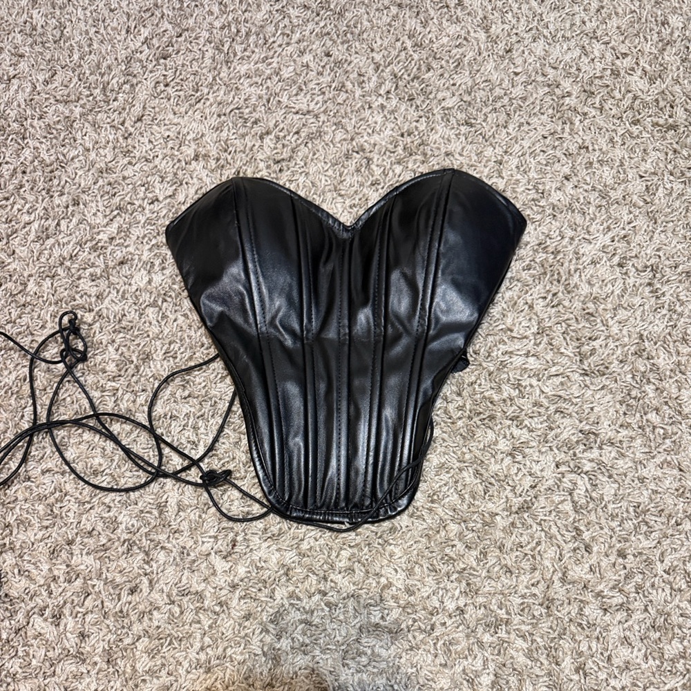 Fashion Nova Black Corset Top